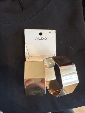 ALDO Kids Gold Geometric Metallic Bracelet Set